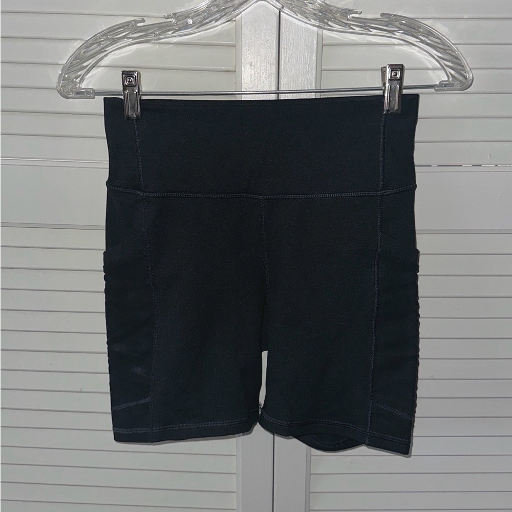 Fabletics Black Bike Shorts Classic Athletic Style